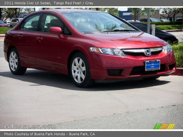 2011 Honda Civic LX Sedan in Tango Red Pearl