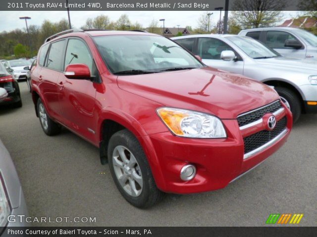 2011 Toyota RAV4 Limited 4WD in Barcelona Red Metallic