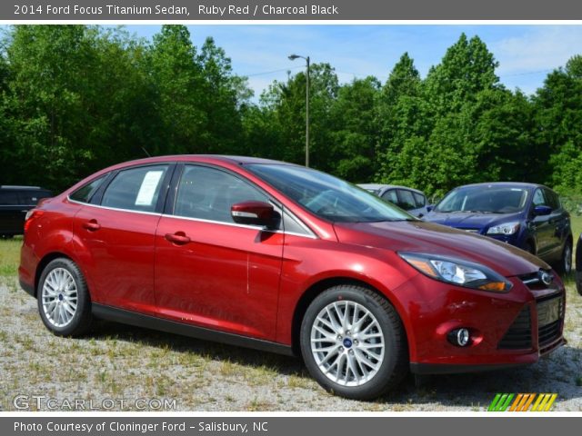 2014 Ford Focus Titanium Sedan in Ruby Red