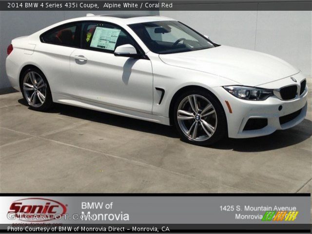 2014 BMW 4 Series 435i Coupe in Alpine White