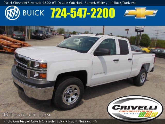 2014 Chevrolet Silverado 1500 WT Double Cab 4x4 in Summit White