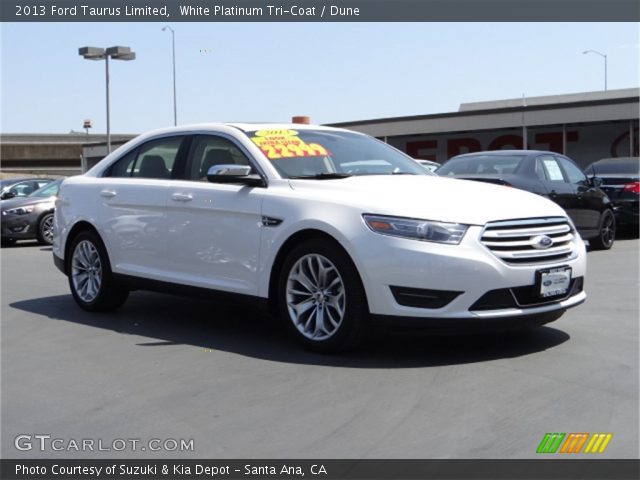 2013 Ford Taurus Limited in White Platinum Tri-Coat