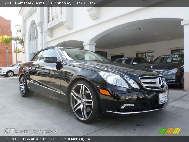 2011 Mercedes-Benz E 350 Cabriolet in Black