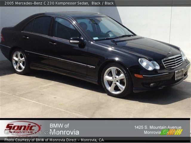 2005 Mercedes-Benz C 230 Kompressor Sedan in Black