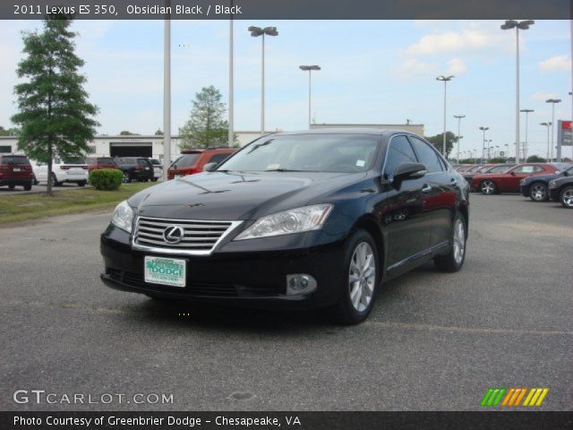 2011 Lexus ES 350 in Obsidian Black