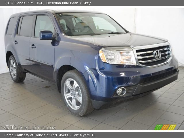 2014 Honda Pilot EX-L in Obsidian Blue Pearl