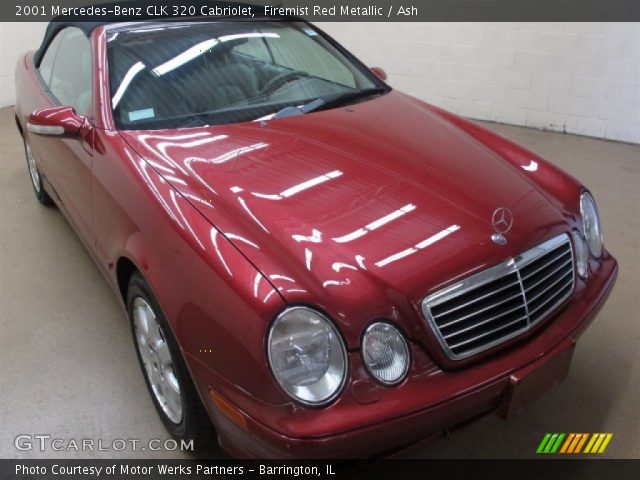 2001 Mercedes-Benz CLK 320 Cabriolet in Firemist Red Metallic