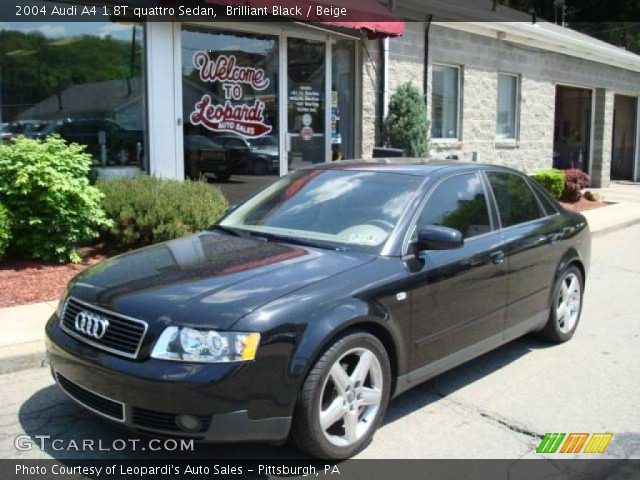2004 Audi A4 1.8T quattro Sedan in Brilliant Black