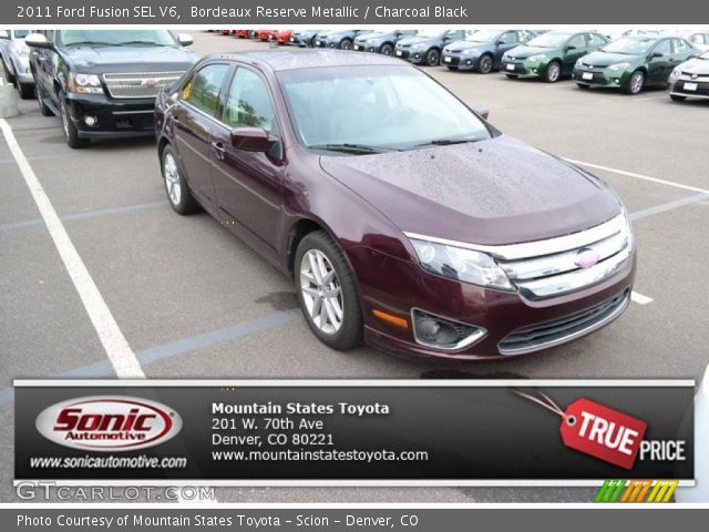 2011 Ford Fusion SEL V6 in Bordeaux Reserve Metallic