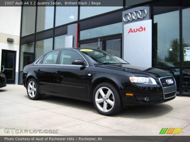 2007 Audi A4 3.2 quattro Sedan in Brilliant Black