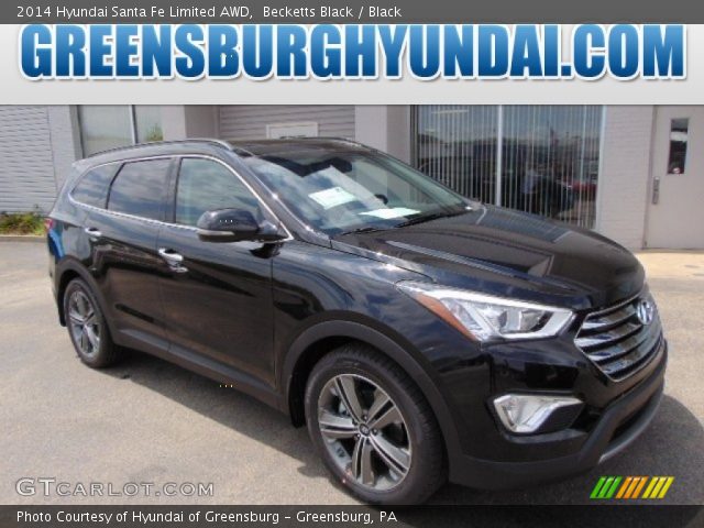 2014 Hyundai Santa Fe Limited AWD in Becketts Black