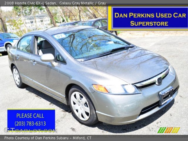 2008 Honda Civic EX-L Sedan in Galaxy Gray Metallic