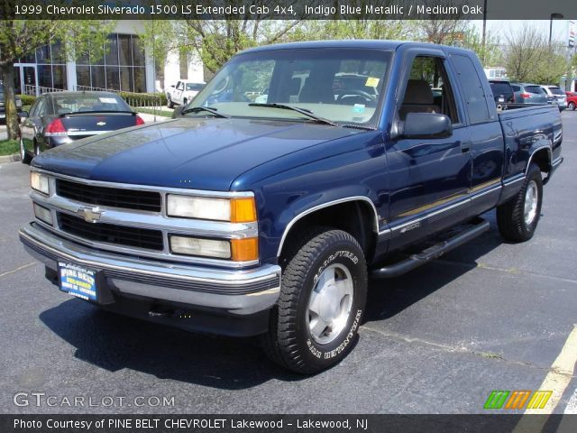 1999 Chevrolet Silverado 1500 LS Extended Cab 4x4 in Indigo Blue Metallic