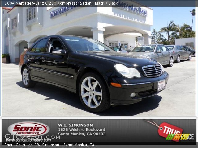 2004 Mercedes-Benz C 230 Kompressor Sedan in Black
