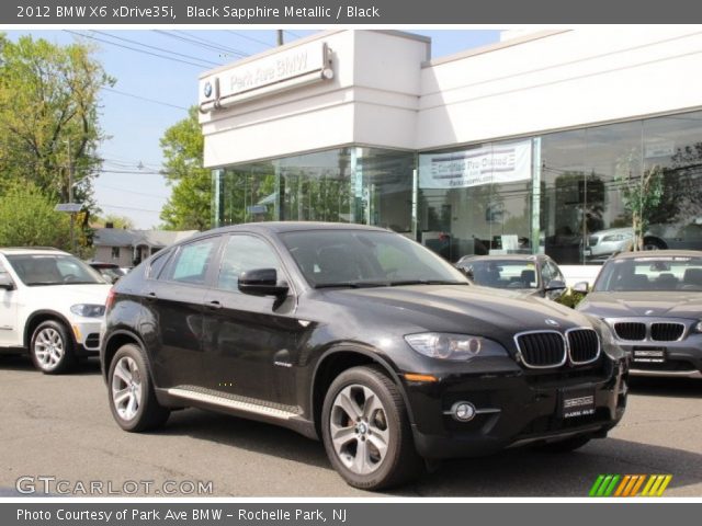 2012 BMW X6 xDrive35i in Black Sapphire Metallic