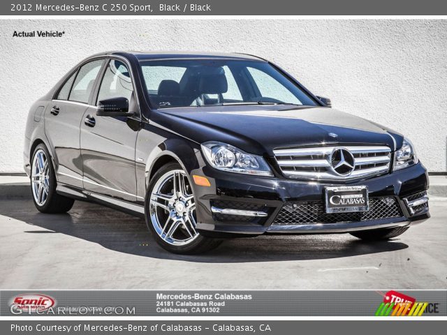 2012 Mercedes-Benz C 250 Sport in Black