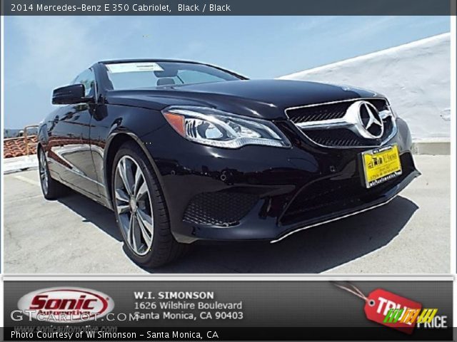 2014 Mercedes-Benz E 350 Cabriolet in Black