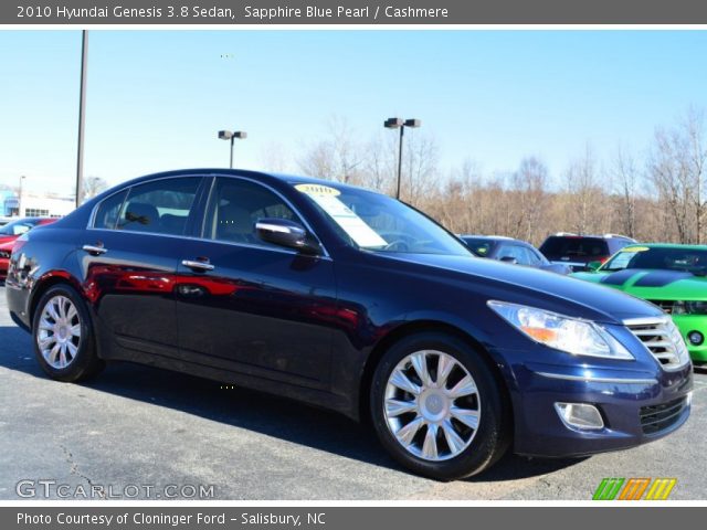 2010 Hyundai Genesis 3.8 Sedan in Sapphire Blue Pearl
