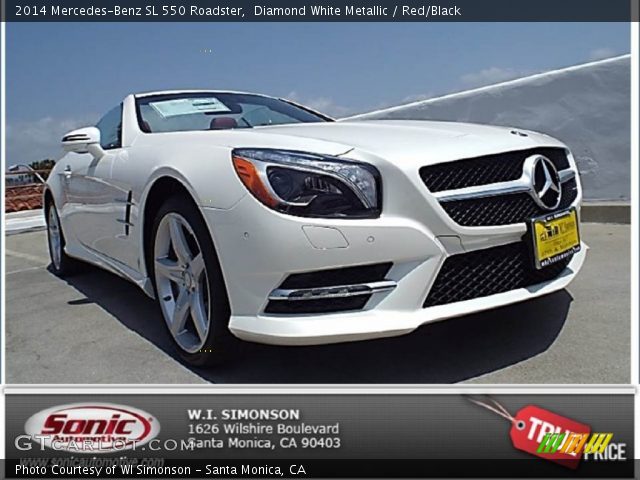 2014 Mercedes-Benz SL 550 Roadster in Diamond White Metallic