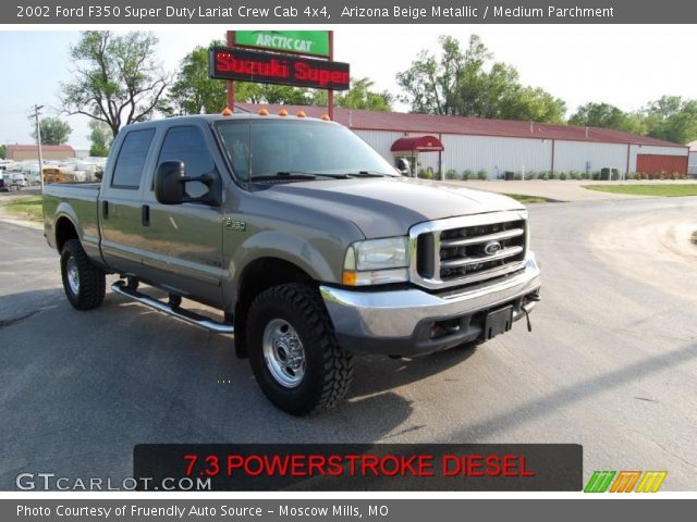 2002 Ford F350 Super Duty Lariat Crew Cab 4x4 in Arizona Beige Metallic