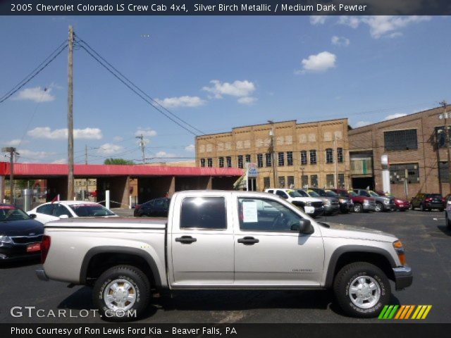 2005 Chevrolet Colorado LS Crew Cab 4x4 in Silver Birch Metallic