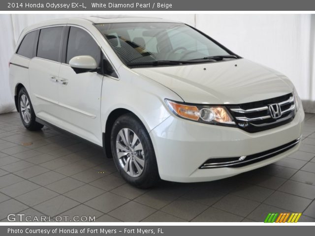 2014 Honda Odyssey EX-L in White Diamond Pearl
