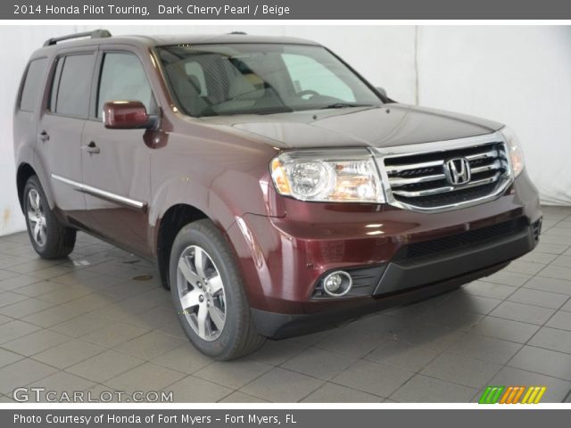 2014 Honda Pilot Touring in Dark Cherry Pearl