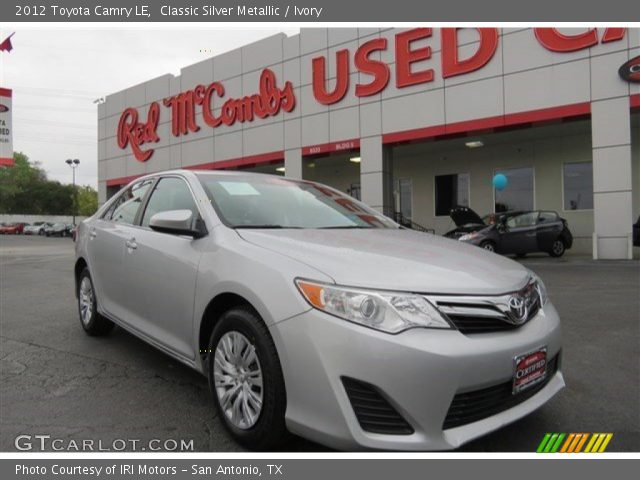 2012 Toyota Camry LE in Classic Silver Metallic