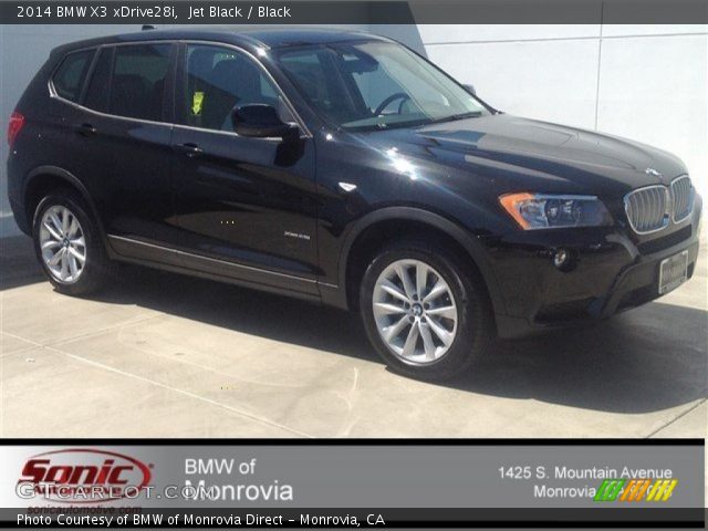 2014 BMW X3 xDrive28i in Jet Black