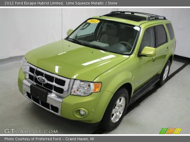 2012 Ford Escape Hybrid Limited in Lime Squeeze Metallic