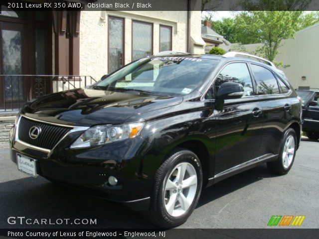2011 Lexus RX 350 AWD in Obsidian Black