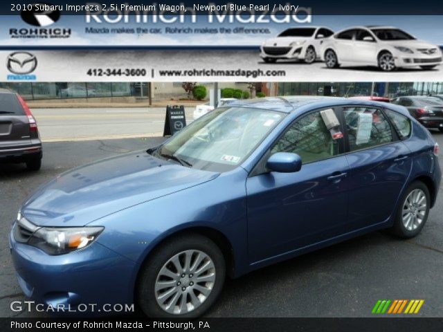 2010 Subaru Impreza 2.5i Premium Wagon in Newport Blue Pearl
