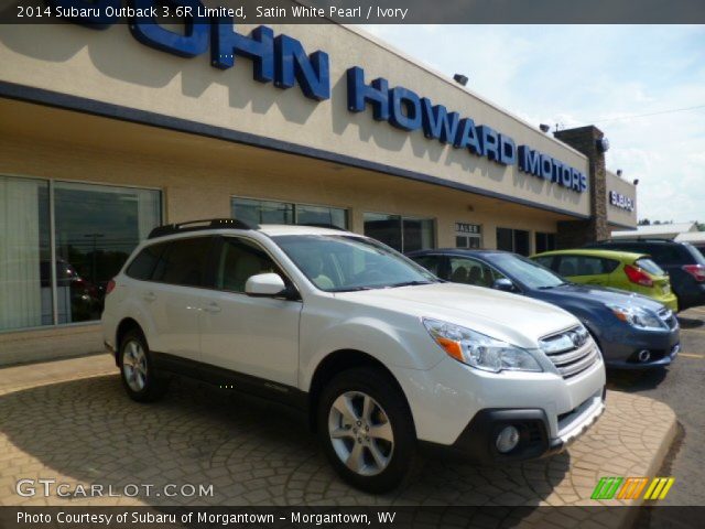 2014 Subaru Outback 3.6R Limited in Satin White Pearl