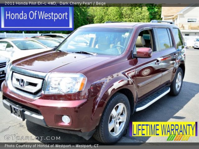 2011 Honda Pilot EX-L 4WD in Dark Cherry Pearl