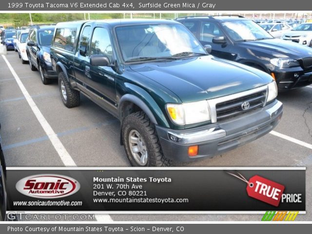 1999 Toyota Tacoma V6 Extended Cab 4x4 in Surfside Green Mica