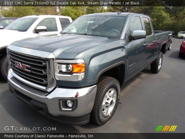 2015 GMC Sierra 2500HD SLE Double Cab 4x4 in Stealth Gray Metallic