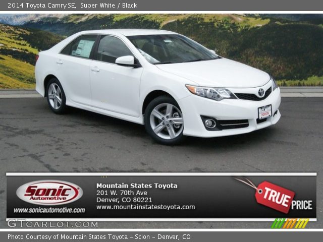 2014 Toyota Camry SE in Super White