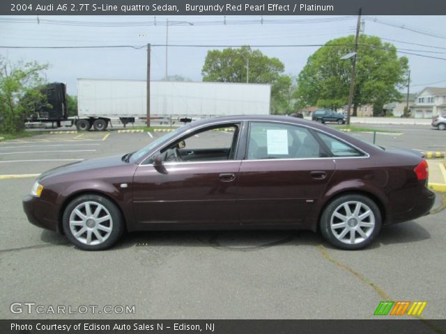 2004 Audi A6 2.7T S-Line quattro Sedan in Burgundy Red Pearl Effect