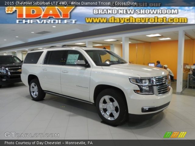 2015 Chevrolet Suburban LTZ 4WD in White Diamond Tricoat