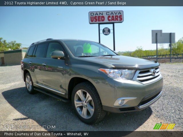 2012 Toyota Highlander Limited 4WD in Cypress Green Pearl