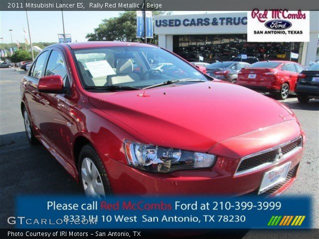 2011 Mitsubishi Lancer ES in Rally Red Metallic