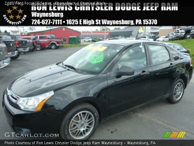 2011 Ford Focus SE Sedan in Ebony Black
