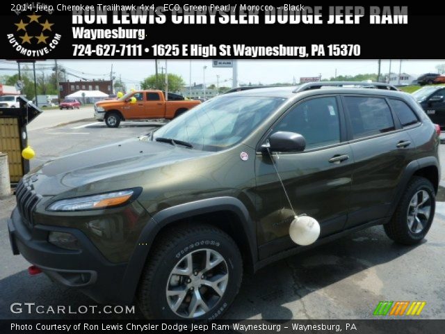 2014 Jeep Cherokee Trailhawk 4x4 in ECO Green Pearl