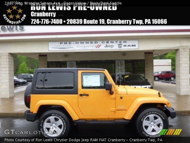 2012 Jeep Wrangler Sahara 4x4 in Dozer Yellow