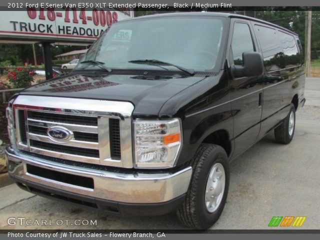 2012 Ford E Series Van E350 XLT Extended Passenger in Black