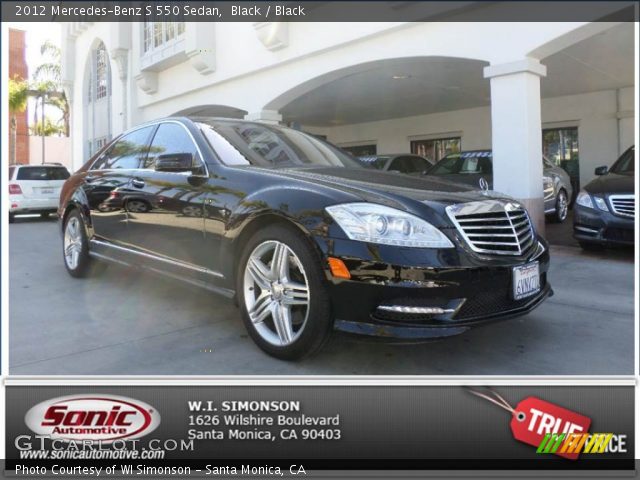 2012 Mercedes-Benz S 550 Sedan in Black