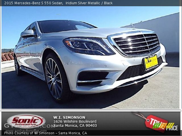 2015 Mercedes-Benz S 550 Sedan in Iridium Silver Metallic