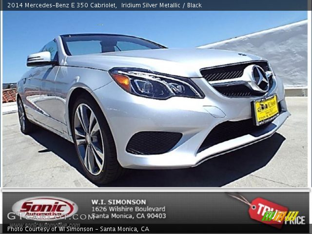 2014 Mercedes-Benz E 350 Cabriolet in Iridium Silver Metallic