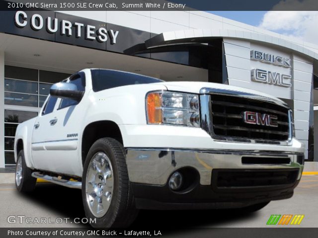 2010 GMC Sierra 1500 SLE Crew Cab in Summit White