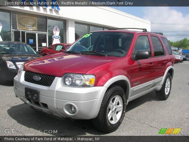 2005 Ford Escape Hybrid 4WD in Redfire Metallic